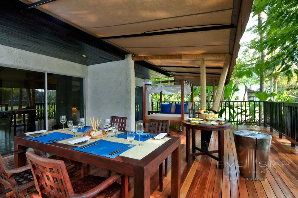 Suite terrace with barbeque at Evason Hua Hin, Khirikhan, Thailand