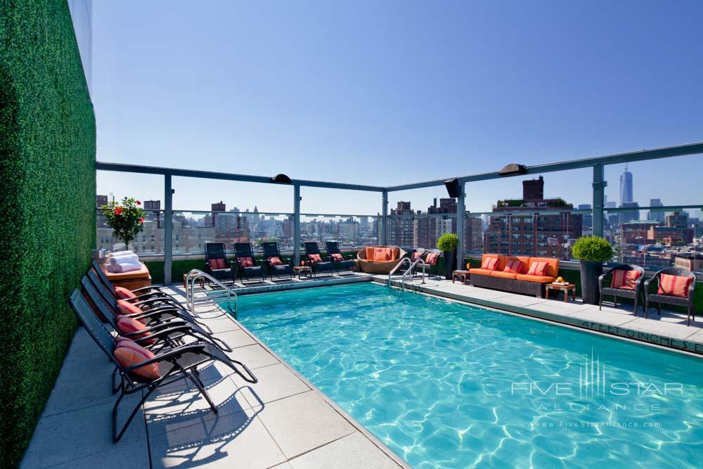 Rooftop Pool in Gansevoort Meatpacking New York City