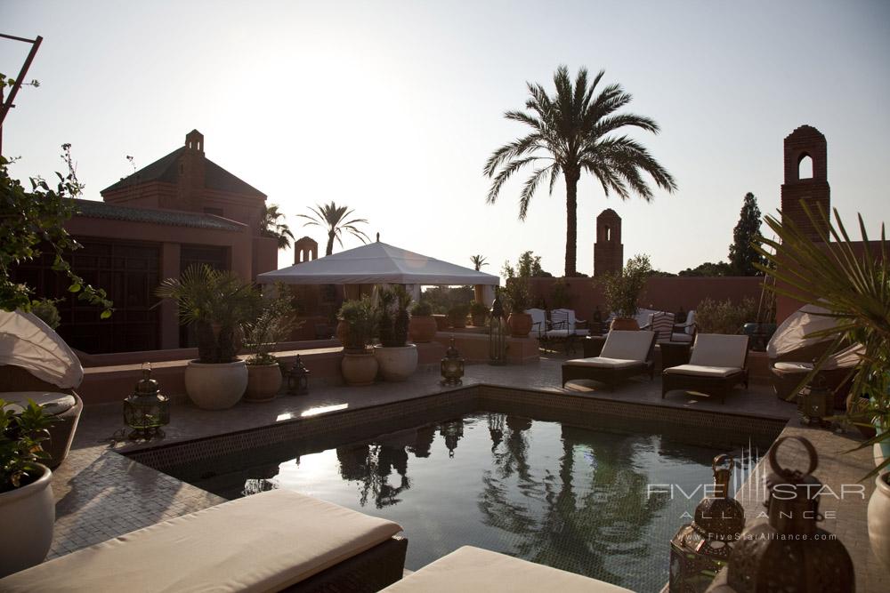 Pool and Lounge at Royal Mansour Marrakech, Morocco