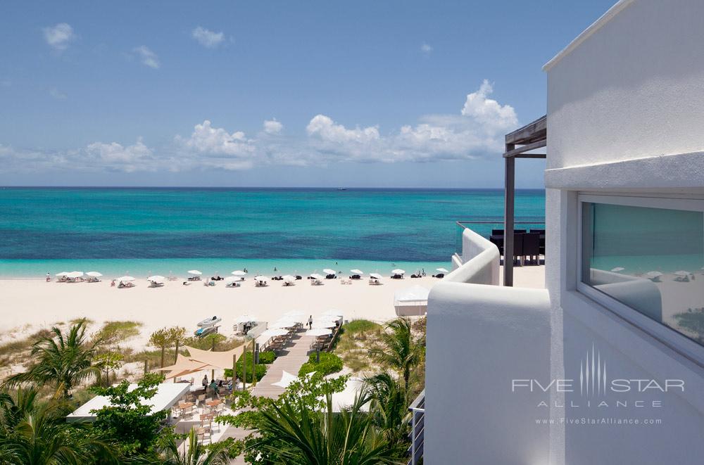 Views of Grace Bay Beach from Penthouse at Wymara Resort and Villas, Turks and Caicos