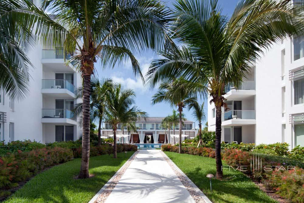 Boardwalk Between Buildings at Wymara Resort and Villas, Turks and Caicos