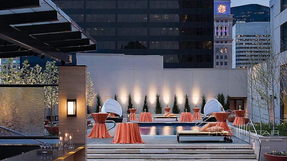 Rooftop pool of the Four Seasons Hotel in Denver, CO