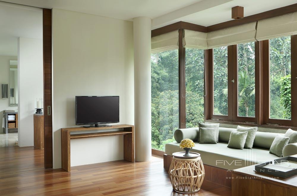Living Room in the Tree Villa at Alila Ubud