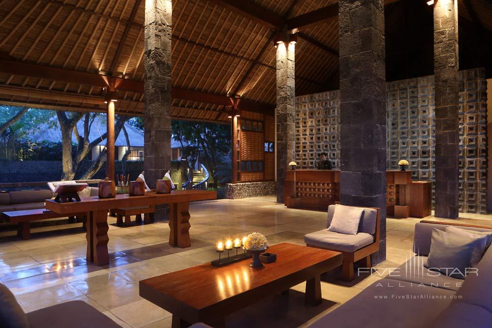 Reception Area in the Lobby at the Alila Ubud