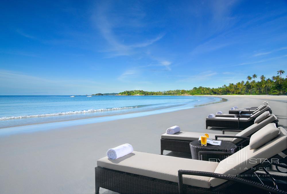 Private Beach at Angsana Resort Bintan, Indonesia