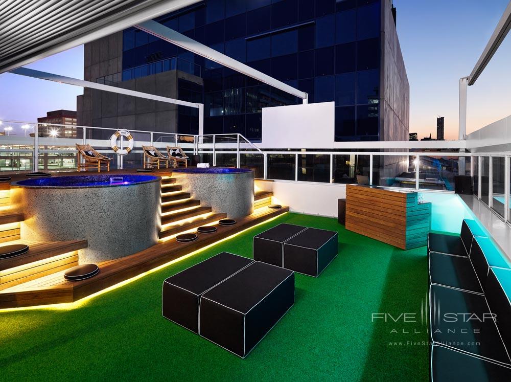 Rooftop Lounge at Limes Hotel Brisbane, Australia