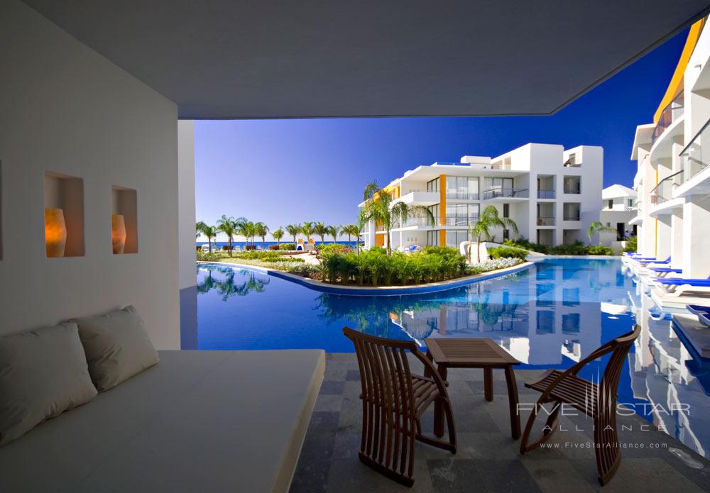 Swim Up Lounge Area at Aura Cozumel Grand Resort