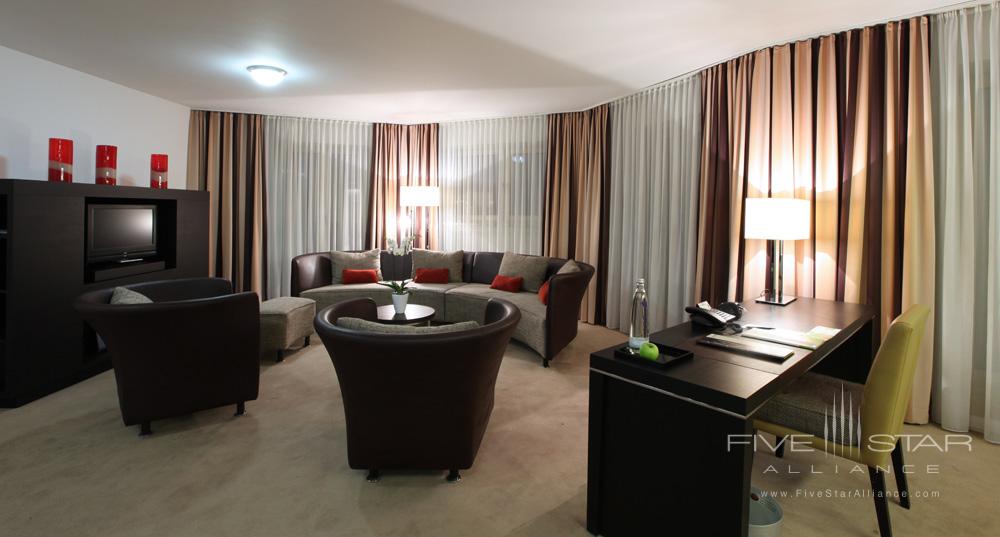 Suite Living Area at Lindner Main Plaza Frankfurt, Germany