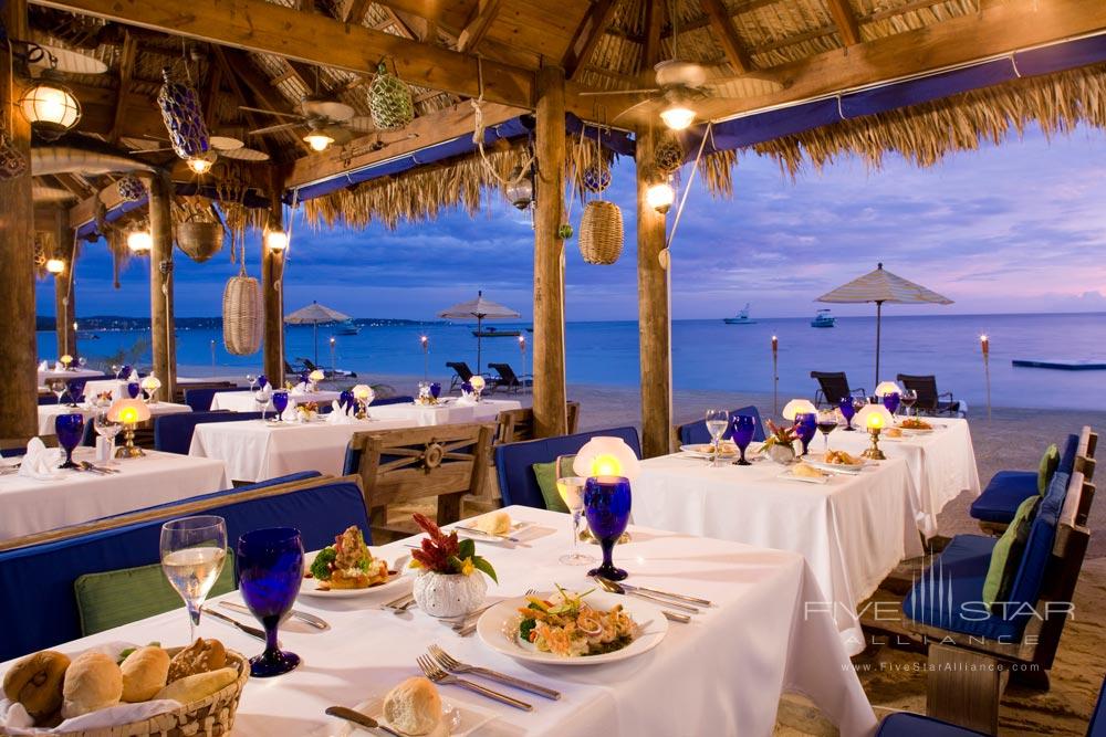 Beach Dining at Sandals Negril Beach Resort and Spa, Negril, Jamaica