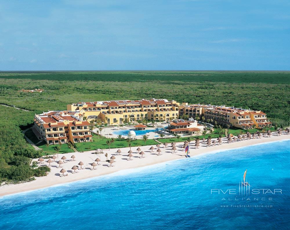 Aerial view of Secrets Capri Riviera Cancun in Playa del Carmen, Mexico