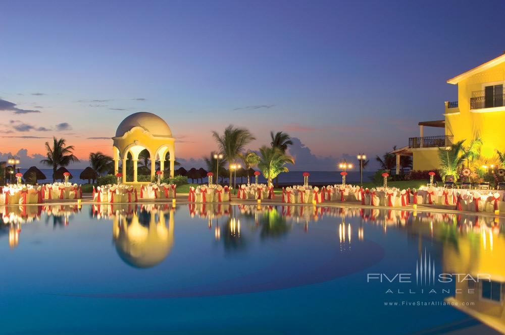 Wedding or party setup at Secrets Capri Riviera Cancun in Playa del Carmen, Mexico