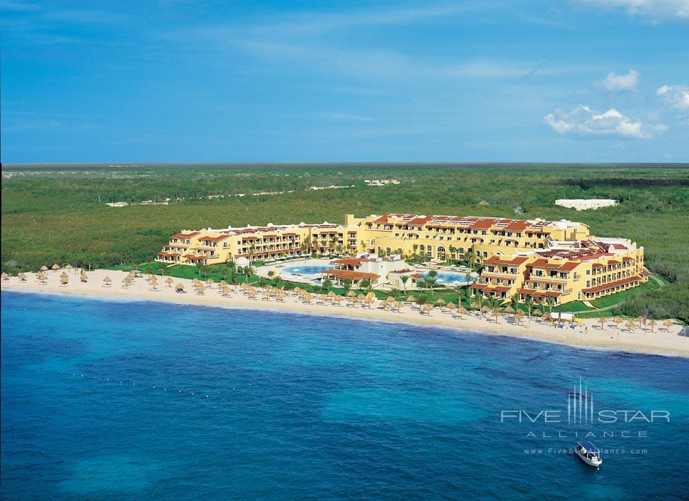 Aerial view of Secrets Capri Riviera Cancun in Playa del Carmen, Mexico