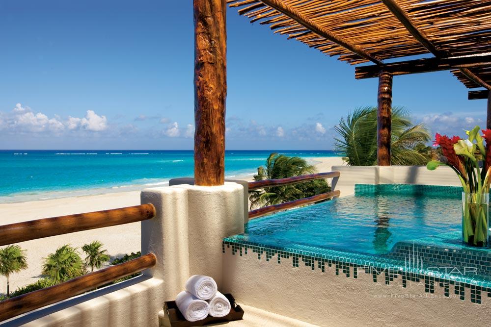 Presidential Suite terrace with Jacuzzi at Secrets Maroma Beach Riviera Cancun in Playa Del Carmen, QR, Mexico