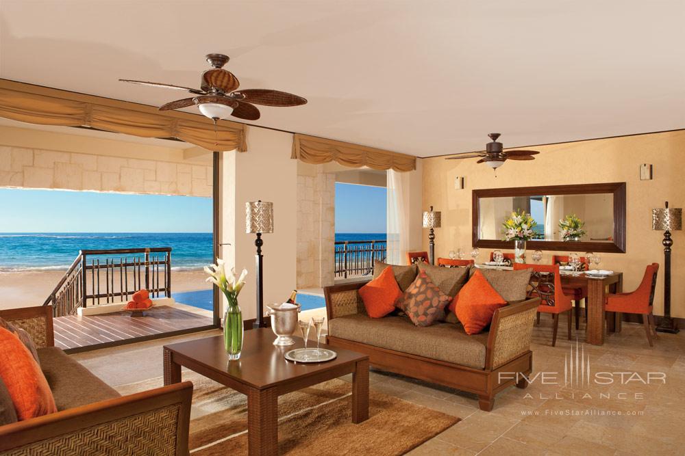 Presidential Suite Living Area at Dreams Riviera Cancun Resort and Spa