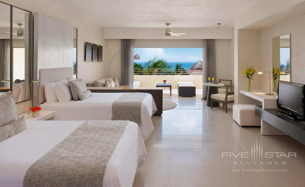 Junior Suite with Partial Ocean View and Double Beds at Secrets Silversands Riviera Cancun