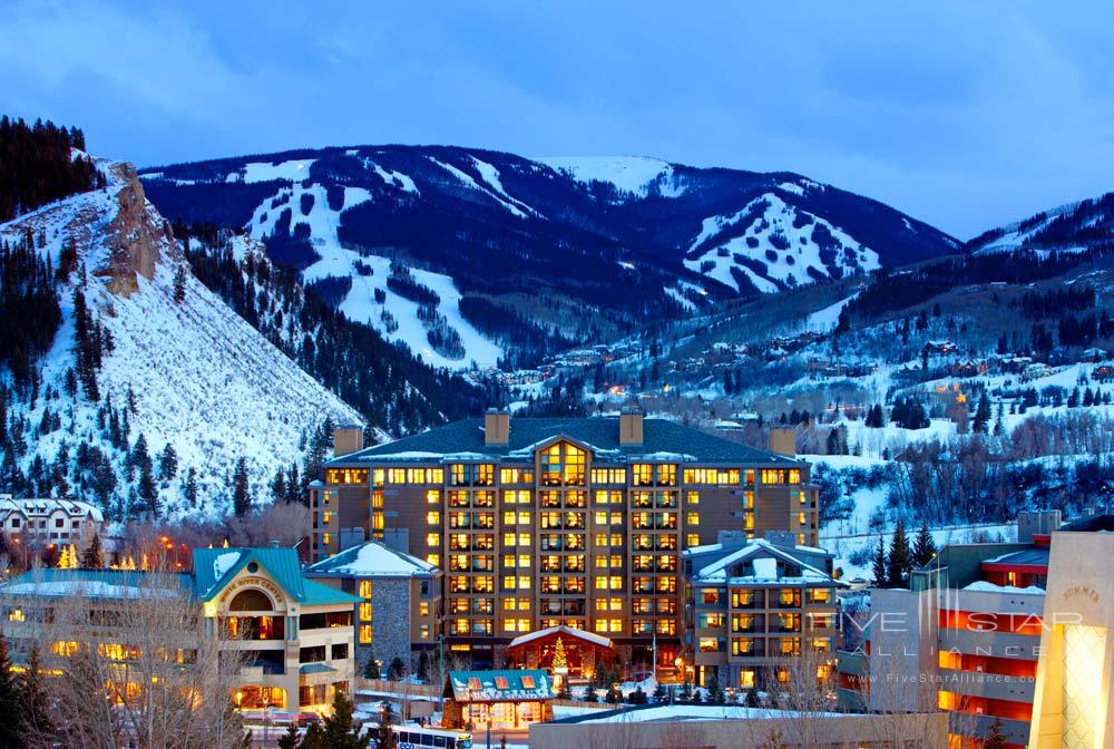 Winter Exterior of The Westin Riverfront Resort at Beaver Creek, Avon, CO