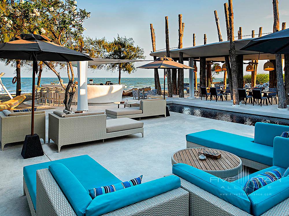 Lounge and Dining with Beach Views at SO Sofitel Hua Hin, Cha-am, Thailand