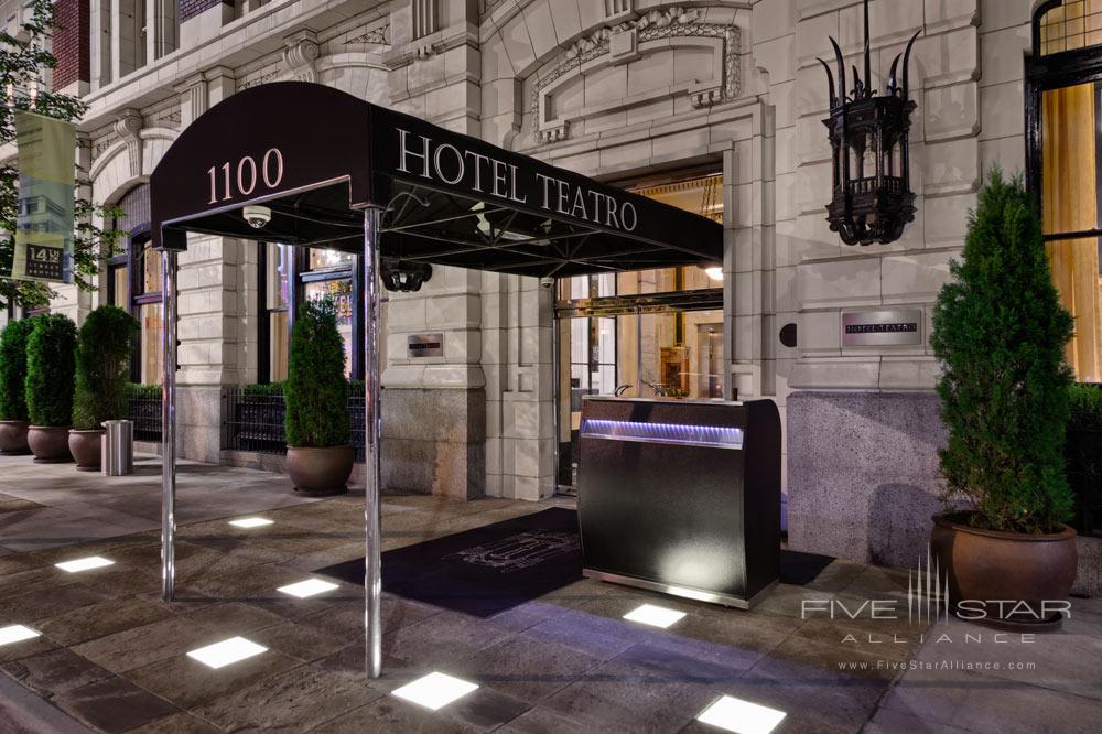 Entrance of Hotel Teatro, Denver