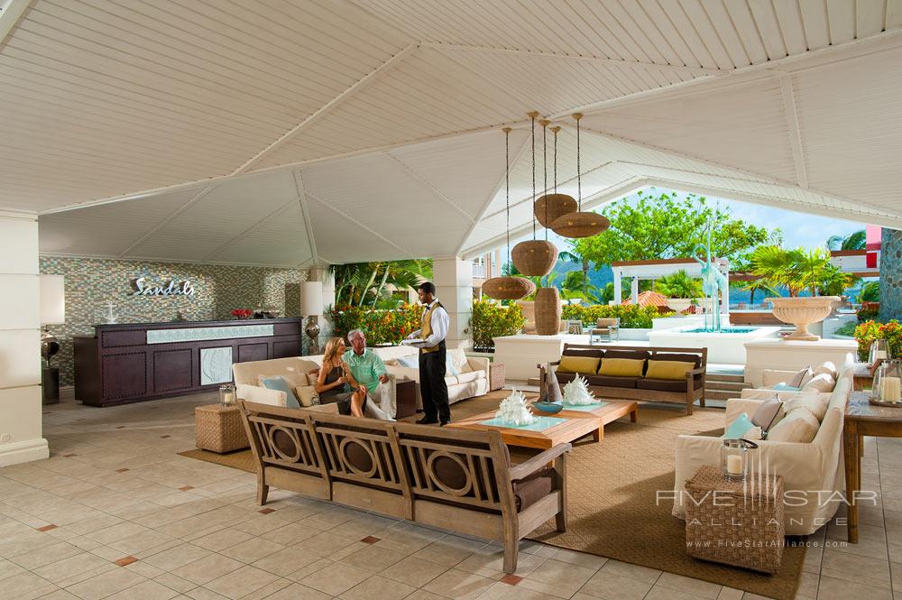 Lobby at Sandals Grande St. Lucian Gros Islet, Saint Lucia