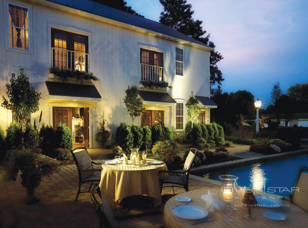 Patio Dining at The Inn at Leola Village, PA