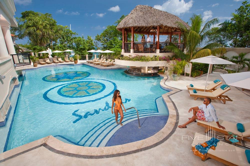 Outdoor Pool at Sandals Ochi, Jamaica