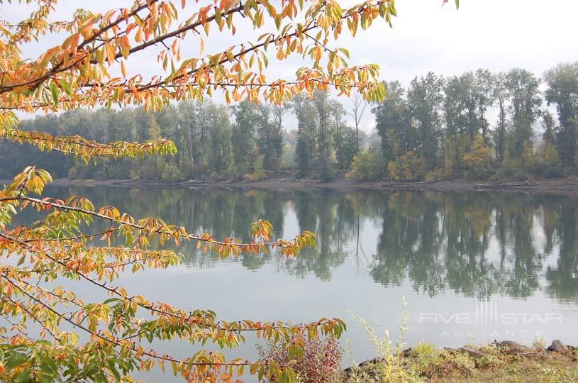 Lake at Rivers Edge Hotel