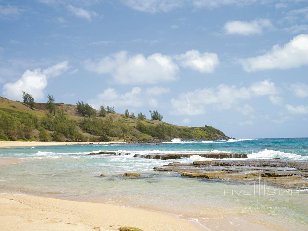 Beach at The Westin Princeville Ocean Resort Villas, HI