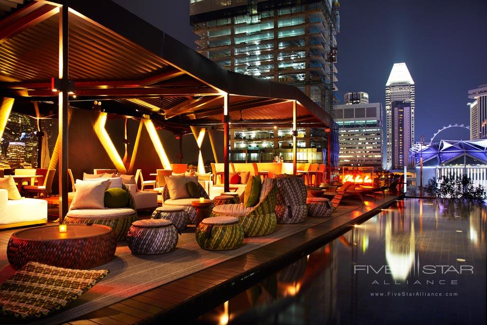 Rooftop Pool Bar and Lounge at Naumi Hotel Singapore
