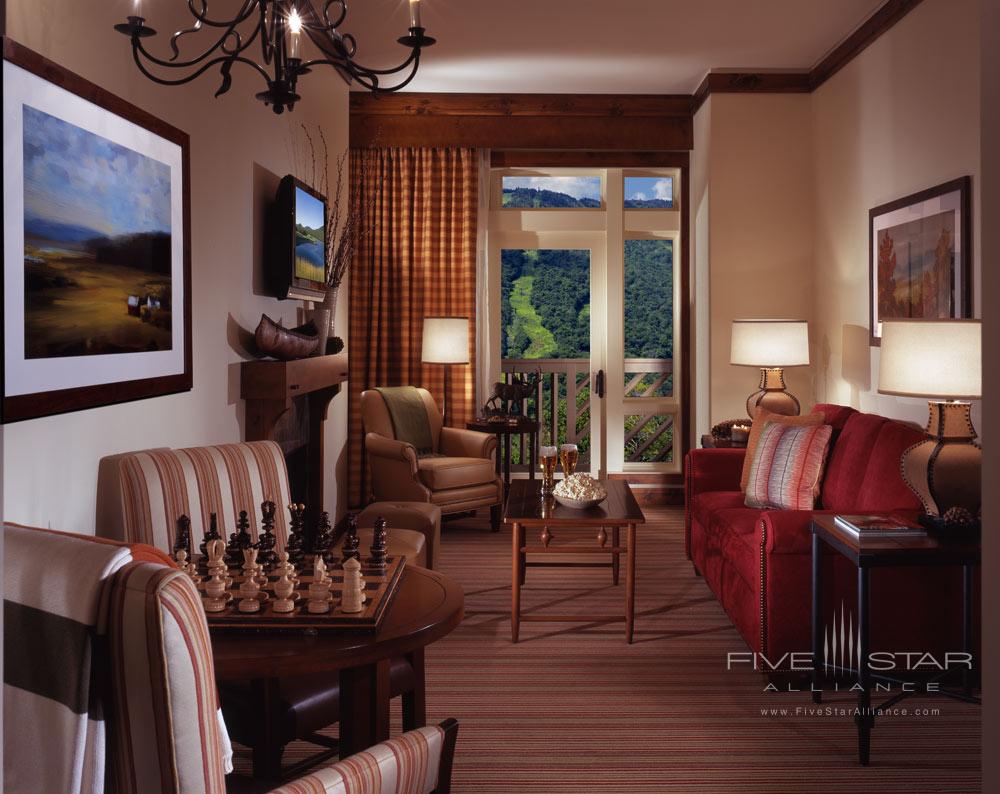 Suite Living Area at The Lodge at Spruce Peak
