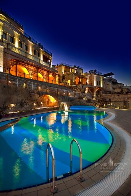 cave resort cappadocia spa pool turkey hotel hotels incredible uchisar nevsehir five