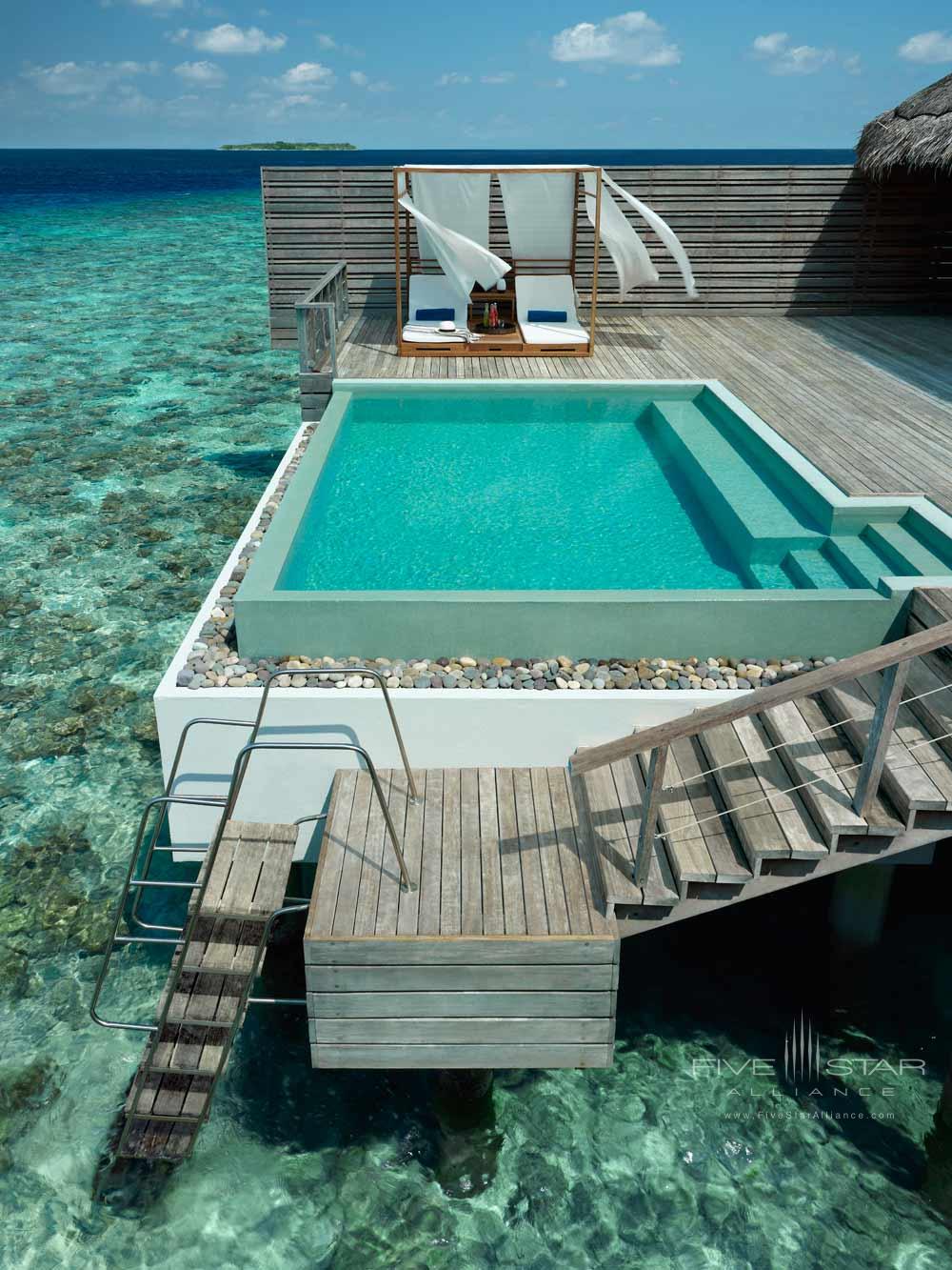 Ocean Villa Plunge Pool by the Sea at Dusit Thani Maldives