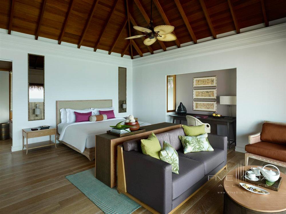 Water Villa Bedroom at Dusit Thani Maldives