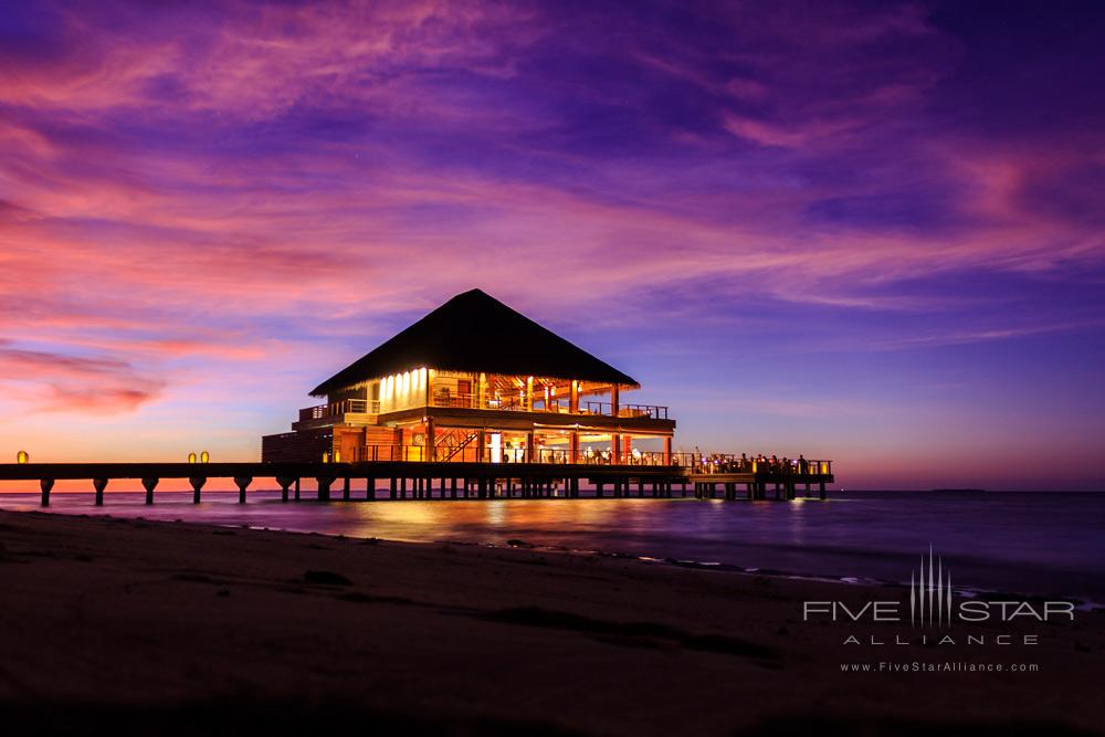 Exterior of the Benjarong Thai Dining at Dusit Thani Maldives