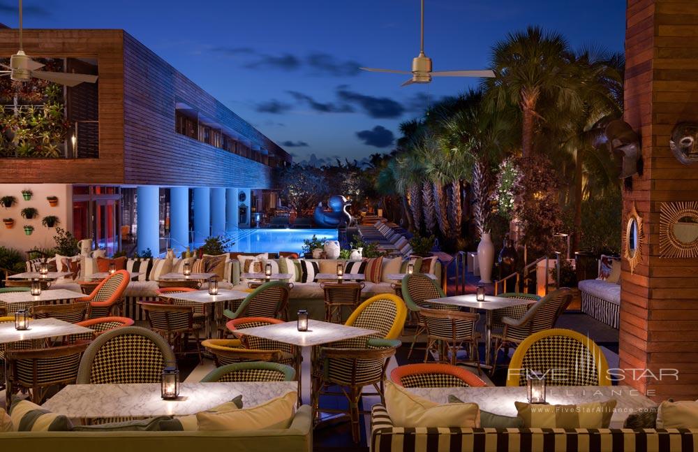 Bar Centro with Pool View at SLS Hotel South Beach, FL