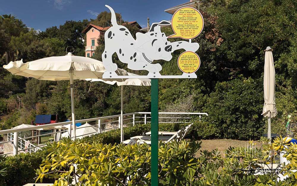 Beach Club Dog Area at Excelsior Palace Hotel Rapallo, Italy
