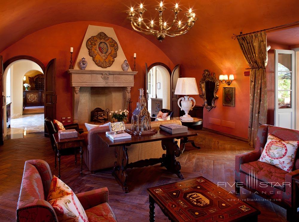 Library at Hotel Castello di Casole