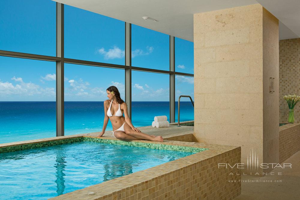 The Jacuzzi at the Secrets Spa by Pevonia at Secrets The Vine Cancun, Mexico