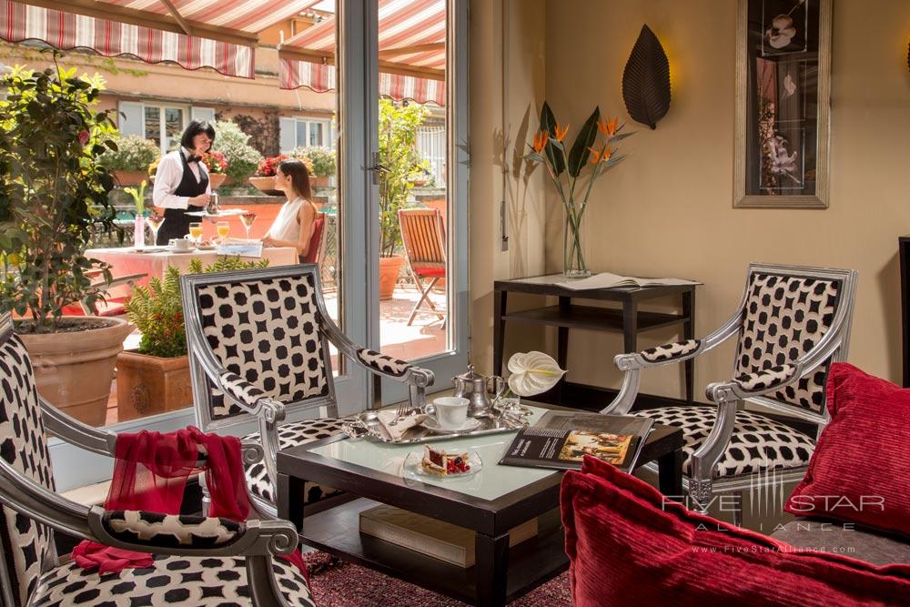 Lounge at The Inn at the Spanish Steps, Italy