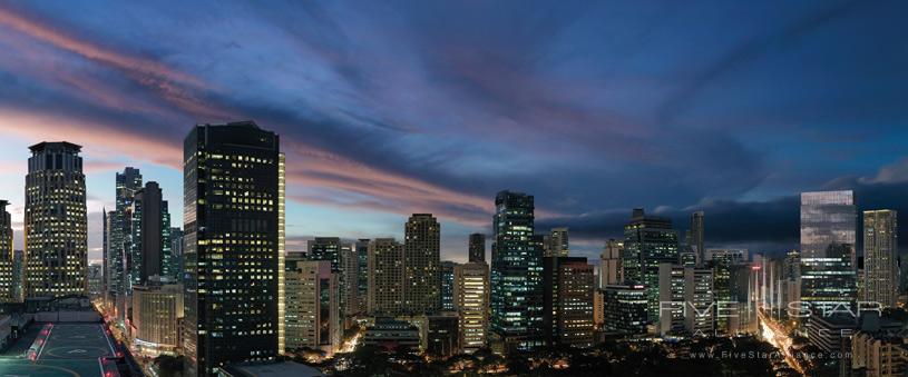 Skyline of the Fairmont Makati Hotel