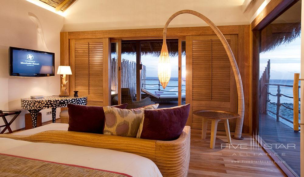 Constance Moofushi Resort Senior Water Villa Living Area.