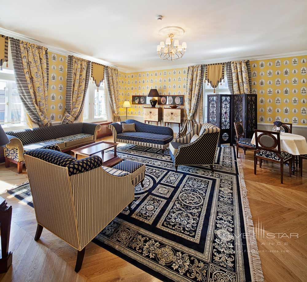 Luxury Suite Living Area at The Bonerowski Palace, Poland