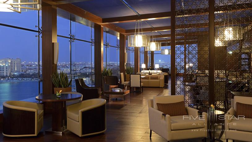 Ritz Carlton Dhabi showing their club lounge