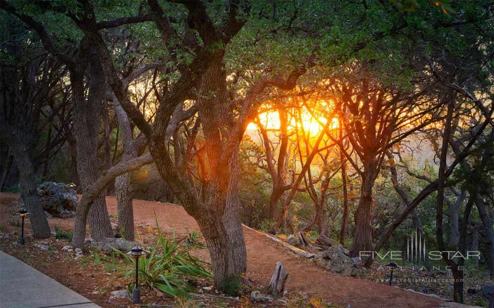 Walking Path at Sunrise at Travaasa Austin