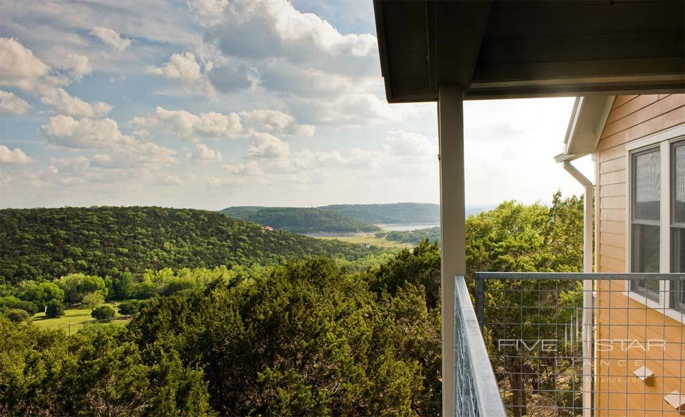 Balcony View of Canyon room at Travaasa Austin