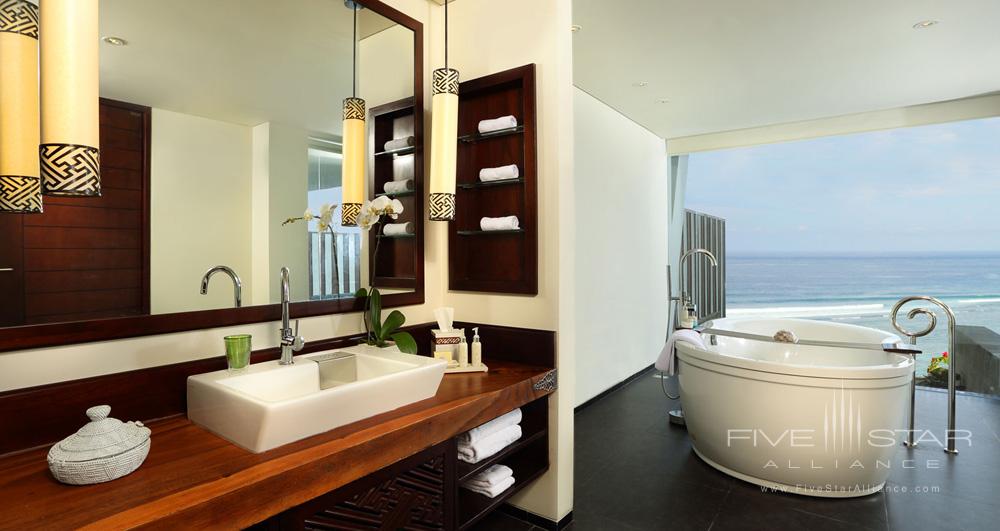 Ocean Front Suite Bath at Samabe Bali Resort and Spa