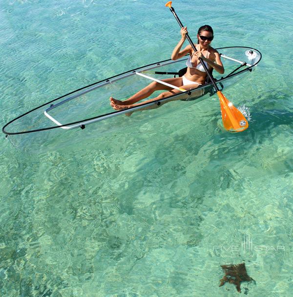 Tiamo Resort offers transparent kayaks