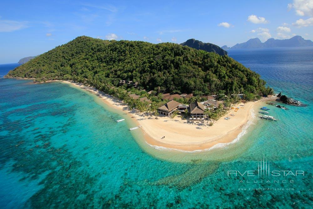 Aerial Island View at Pangulasian Island Resort