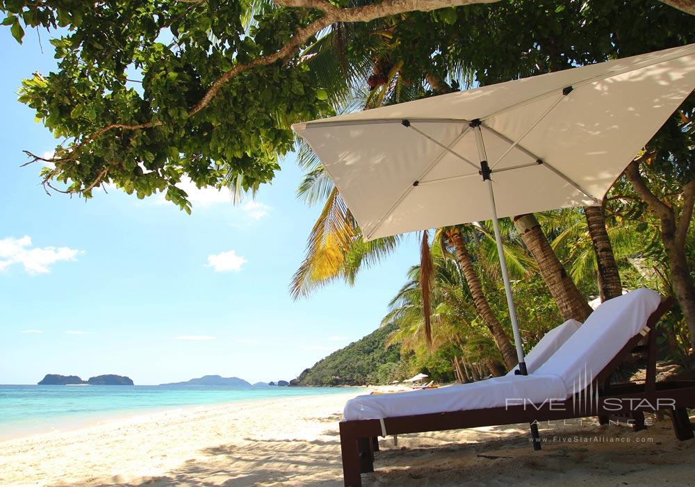 Beach Area at Pangulasian Island Resort