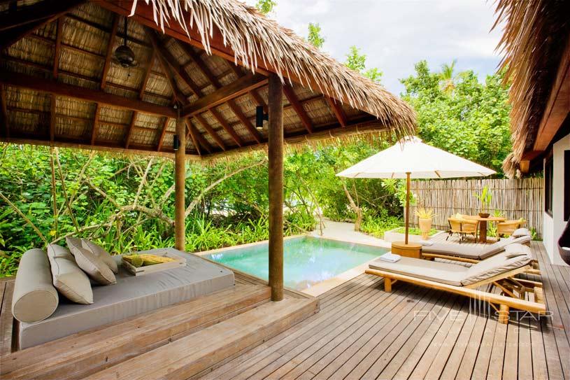 Garden Suite Outdoor Pool Area at Maalifush Como