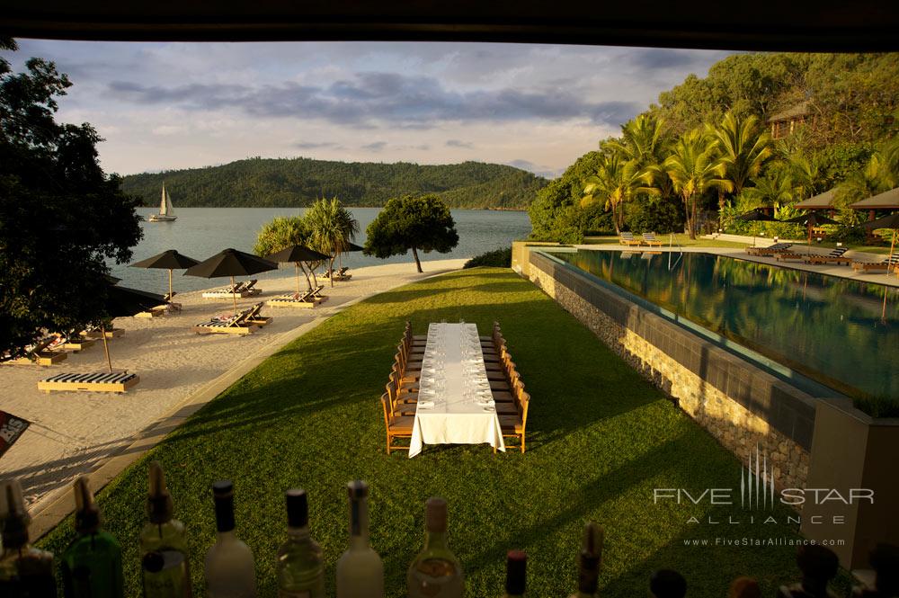 Poolside conferenceweddingor event at qualia on Hamilton Island